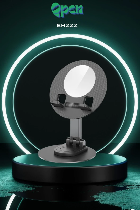 Qpen EH222 360° Ayarlanabilir Katlanabilir Masaüstü Telefon Tutucu - Resim 2