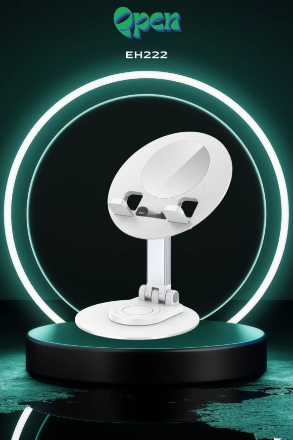 Qpen EH222 360° Ayarlanabilir Katlanabilir Masaüstü Telefon Tutucu - Resim 8