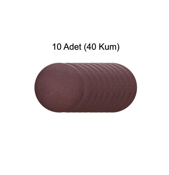 Bay-Tec Cırt Zımpara  40 Kum 115 mm 10 Adet - 3