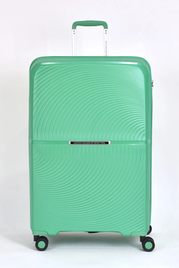 United Colors Of Benetton Büyük Boy Kırılmaz Valiz Polipropilen Yeşil BNT2000 - Resim 2