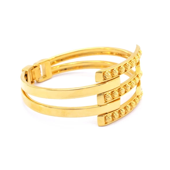 FerizZ Altın Kaplama Dorikalı Kadın Kaburga Kelepçe KB-126 - Resim 5