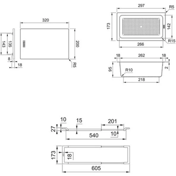 Franke All-In Aksesuar Seti, Kevgir ve Doğrama Tahtası - 2