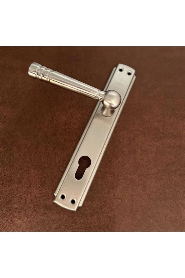 Osmanlı Topkapı Handles Saten Aynalı Yale Çelik Kapı Kolu Sol Basar Tek Taraf - Resim 3