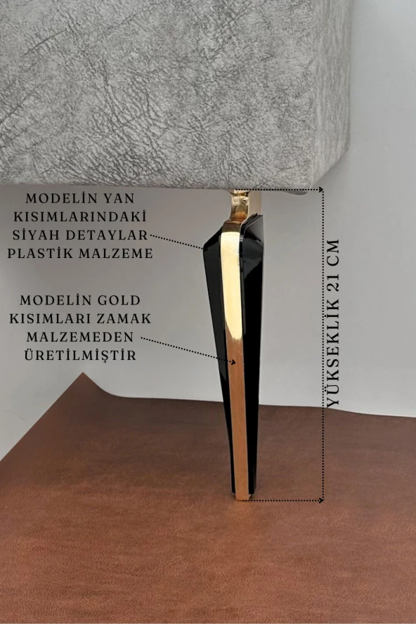 Wings Gold Siyah Mobilya Koltuk Ayağı Chester Komidin Tv Ünitesi Vestiyer Ayağı 21 Cm 16 Adet - Resim 2