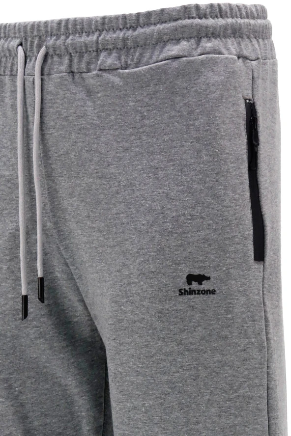 Erkek Düz Paça Mevsimlik Lastikli Antrasit Eşofman Altı - 4