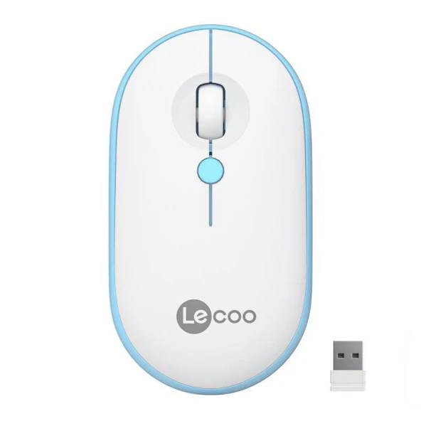 Lenovo Lecoo WS212 Kablosuz Mouse Beyaz & Mavi