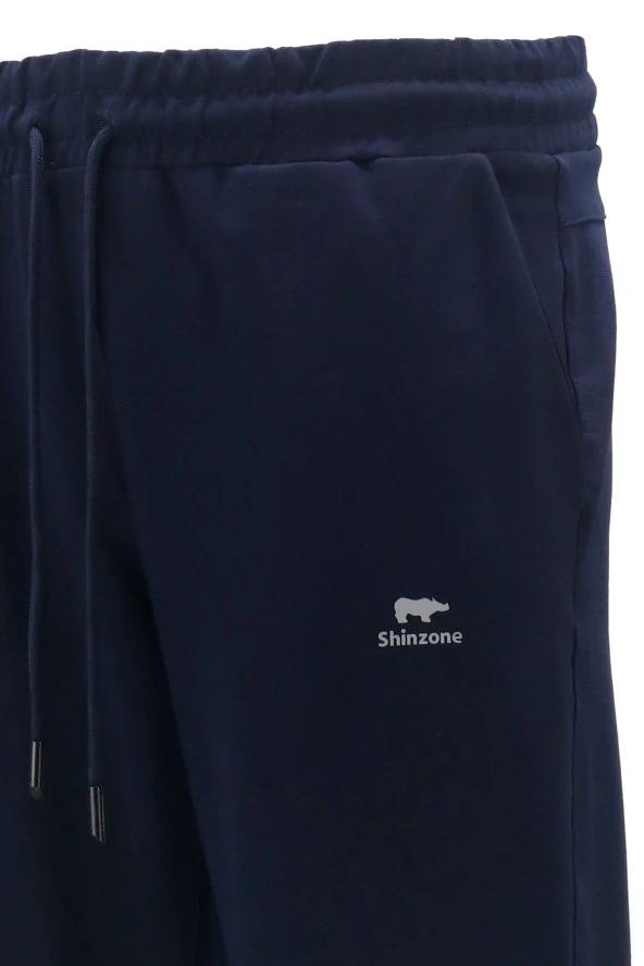 Erkek Esnek Lastikli Rahat Lacivert Eşofman Altı - 4