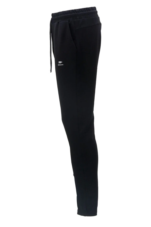 Erkek Esnek Lastikli Rahat Siyah Eşofman Altı - 2