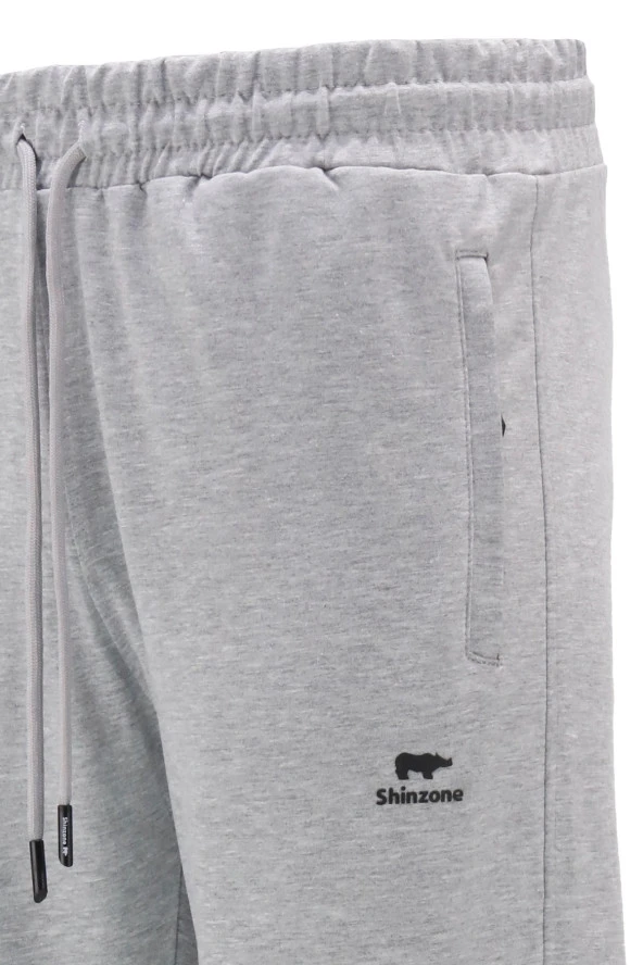 Erkek Düz Paça Standart Fit Lastikli Gri Eşofman Altı - 4