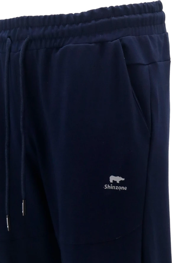 Erkek Yazlık Standart Fit Lastikli Lacivert Eşofman Altı - 4