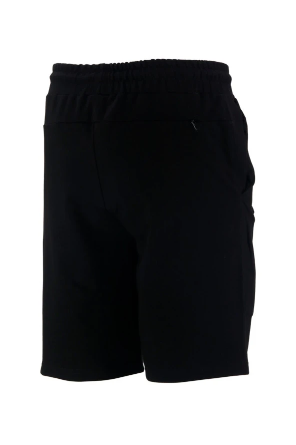 Erkek Likralı Yazlık Esnek Siyah Şort - 3