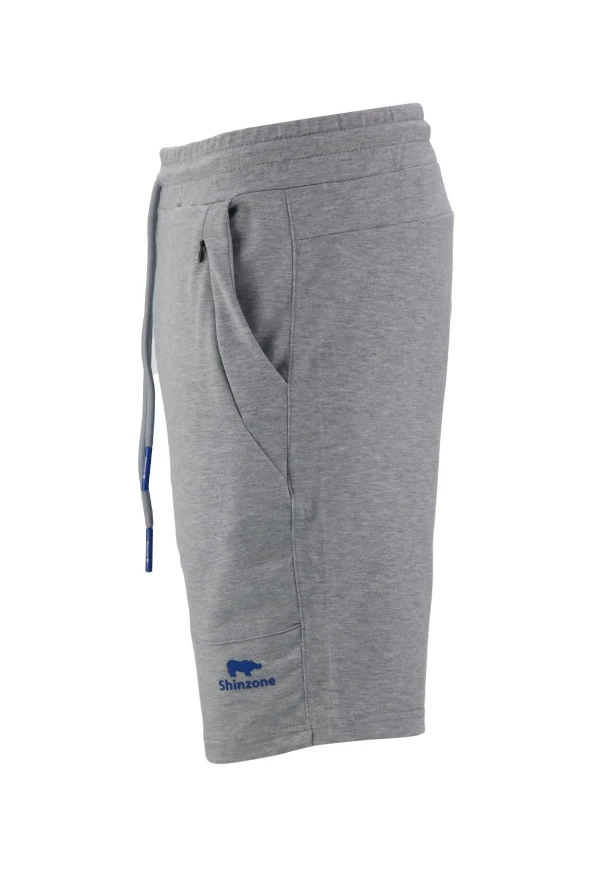 Erkek Likralı Yazlık Esnek Gri Şort - 2