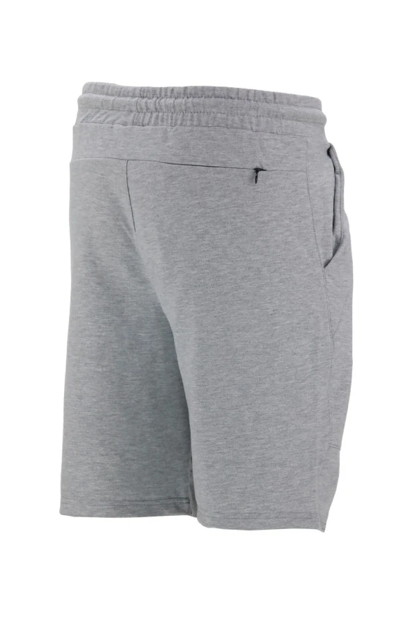 Erkek Likralı Yazlık Esnek Gri Şort - 3