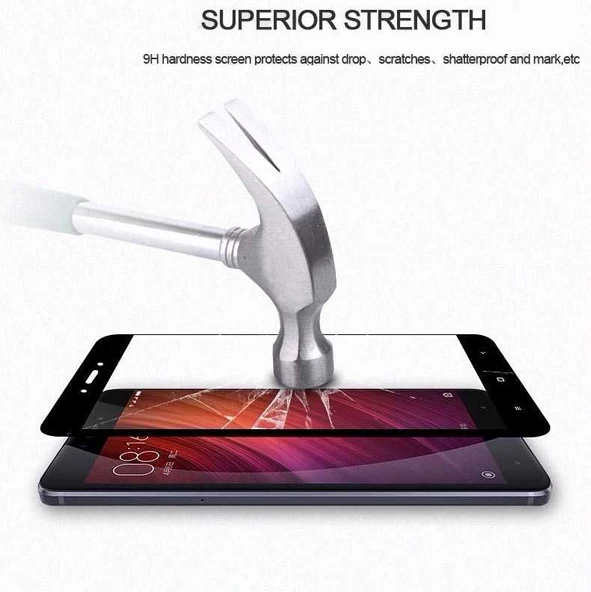 Xiaomi Mi 5S Plus Ekranı Tam Kaplayan Düz Cam Koruyucu - Resim 7