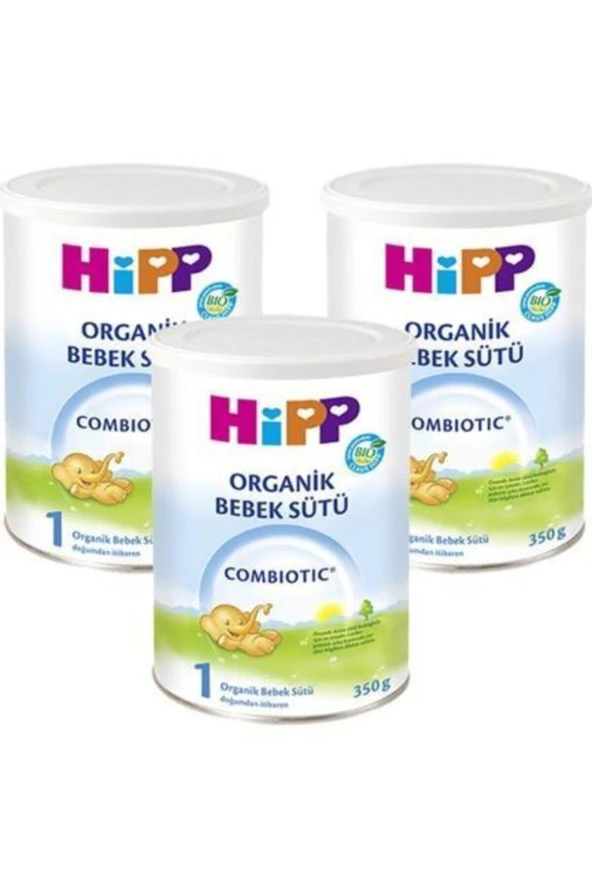 HİPP 1 Organic Combiotic Bebek Sütü 350 gr X 3 Adet