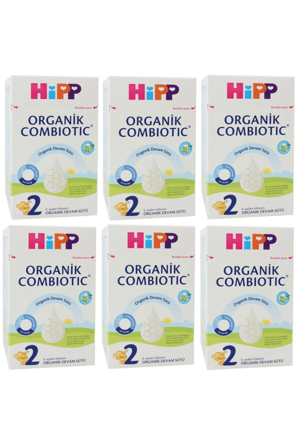 Hipp 2 Organik Combiotic Devam Sütü 800 Gr 6 Adet