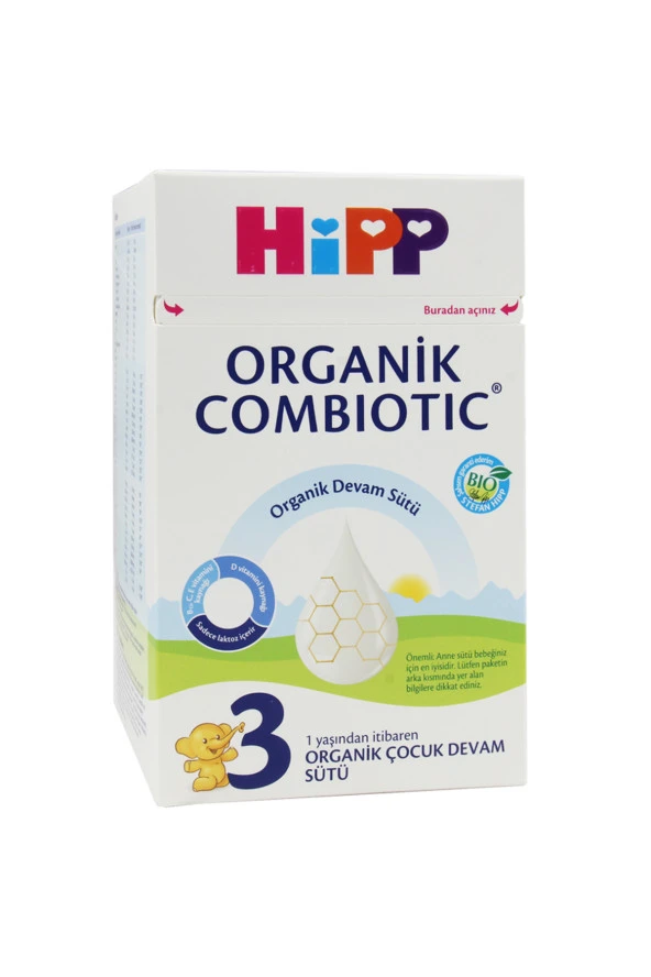 HİPP 3 Combiotic Organik Devam Sütü 800 gr