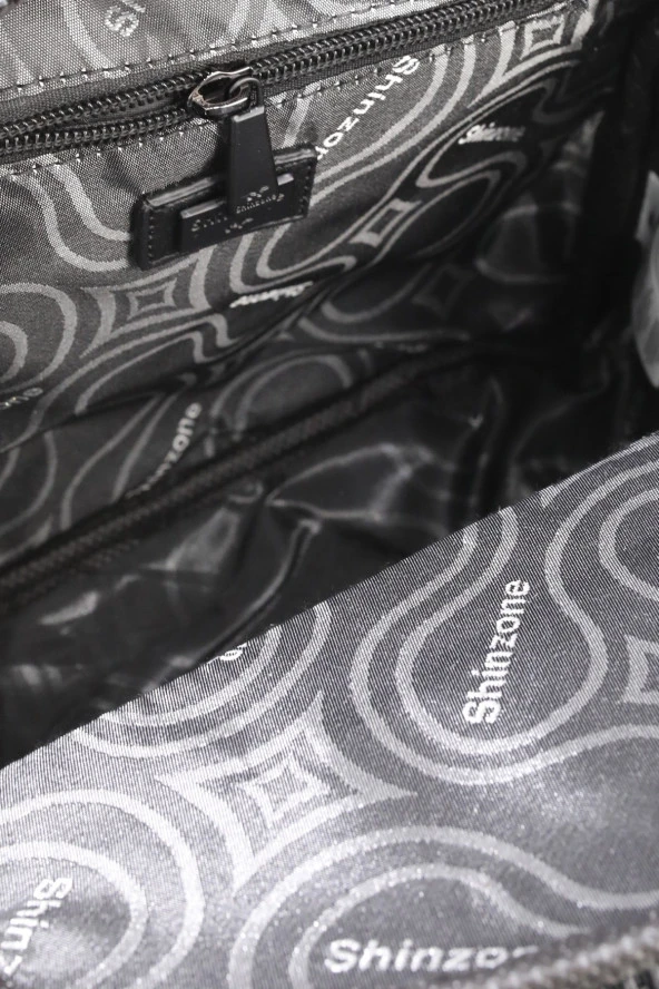 Kadın Deri Görünümlü Kilitli Kahverengi Çanta - 6