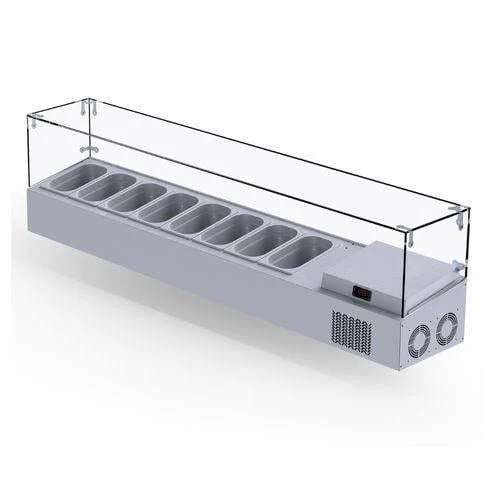 Iceinox Set Üstü Saladbar Cam Kapak GN 1/4-150: 8 Adet - 2