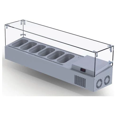 Iceinox Set Üstü Saladbar Cam Kapak GN 1/4-150: 6 Adet - 2