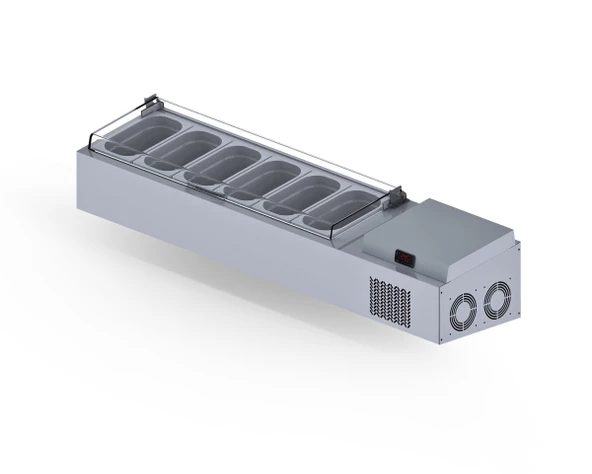 Iceinox Set Üstü Saladbar Pleksi Kapak GN 1/4-150: 6 Adet