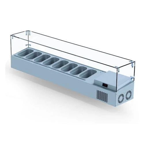 Iceinox Set Üstü Saladbar Cam Kapak GN 1/4-150: 8 Adet - 3