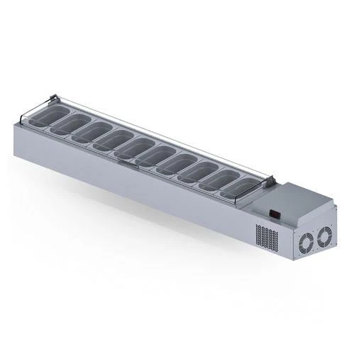 Iceinox Set Üstü Saladbar Pleksi Kapak GN 1/4-150: 10 Adet - 2