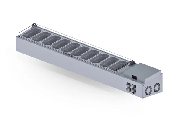 Iceinox Set Üstü Saladbar Pleksi Kapak GN 1/4-150: 10 Adet