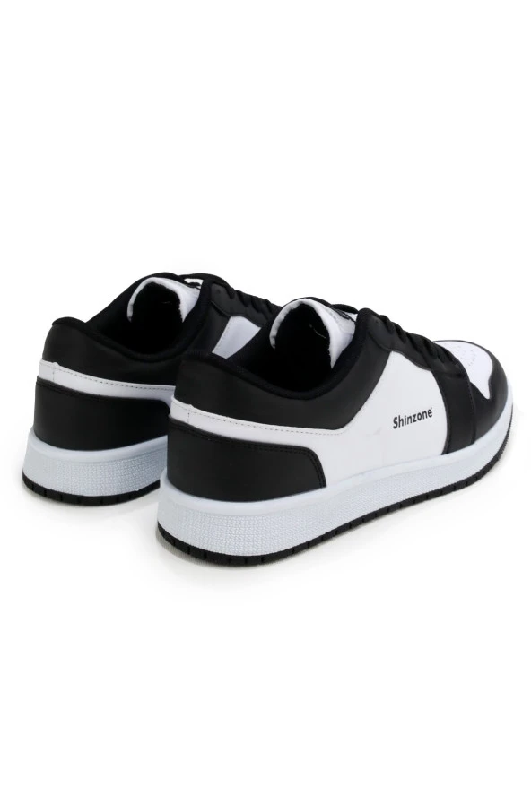 Erkek Yazlık Comfort Sneakers Siyah Beyaz Spor Ayakkabı - 2