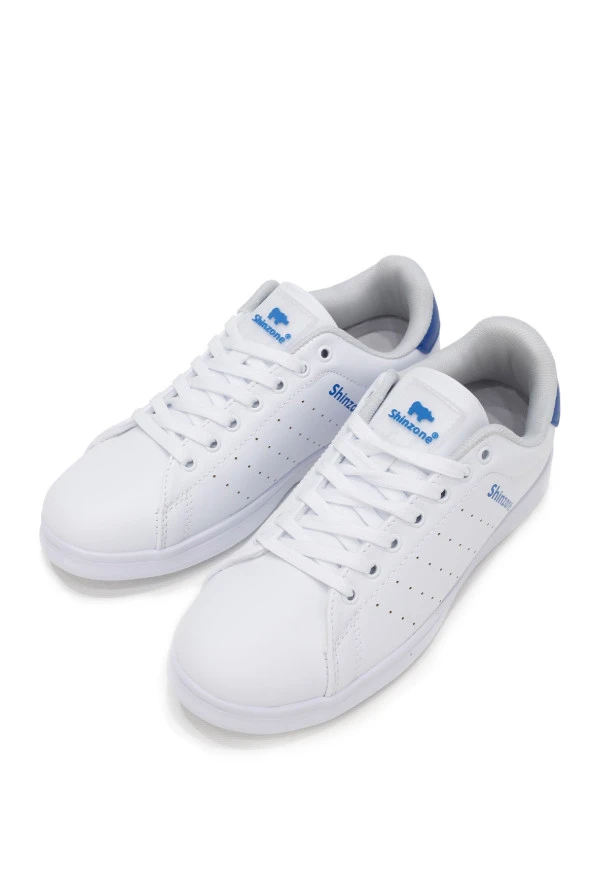 Erkek Sneakers Bağcıklı Beyaz Saks Spor Ayakkabı - 2