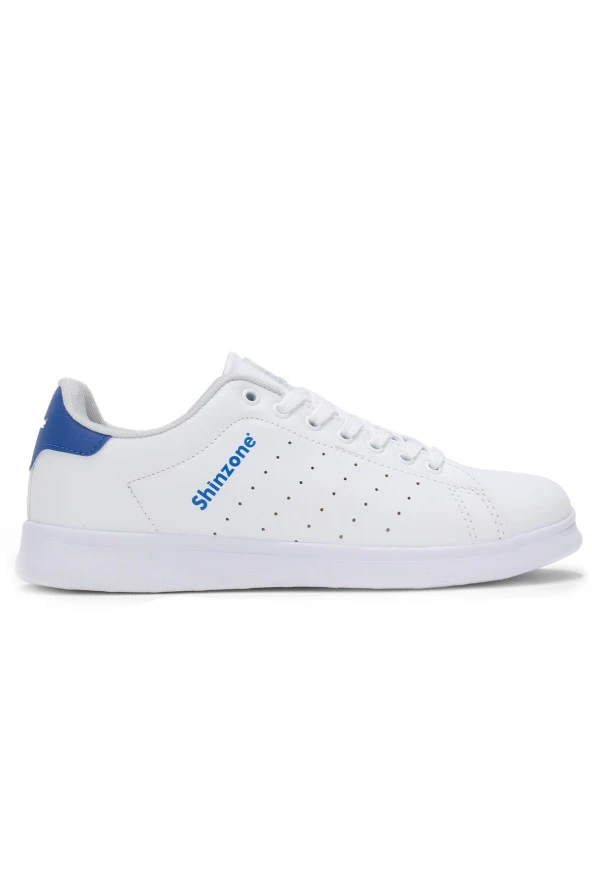 Erkek Sneakers Bağcıklı Beyaz Saks Spor Ayakkabı - 4