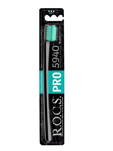 Rocs Pro 5940 Ultra Soft Diş Fırçası Siyah Yeşil - 3