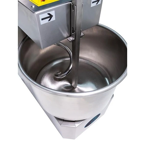Bosfor 10 kg Komple Paslanmaz Gövde Spiral Hamur Yoğurma Makinesi 220V - Resim 7