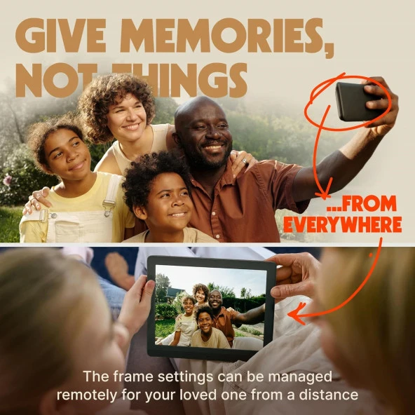 Pix-Star 10 Inc WiFi Dijital Resim Çerçevesi - Ücretsiz Bulut Depolamaya Sahip - 3