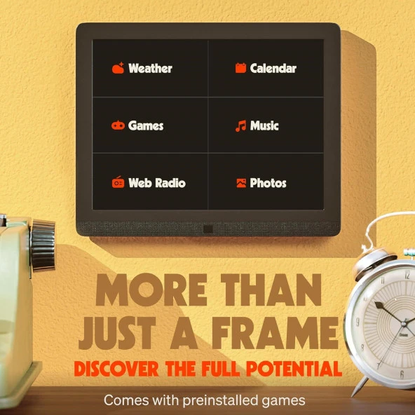 Pix-Star 10 Inc WiFi Dijital Resim Çerçevesi - Ücretsiz Bulut Depolamaya Sahip - 4