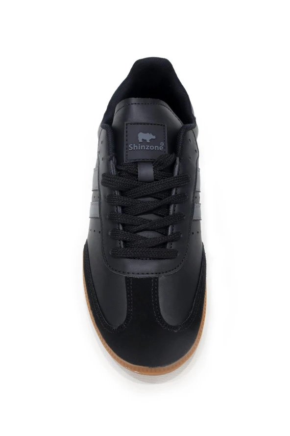 Erkek Günlük Bağcıklı Siyah Füme Spor Ayakkabı - 7
