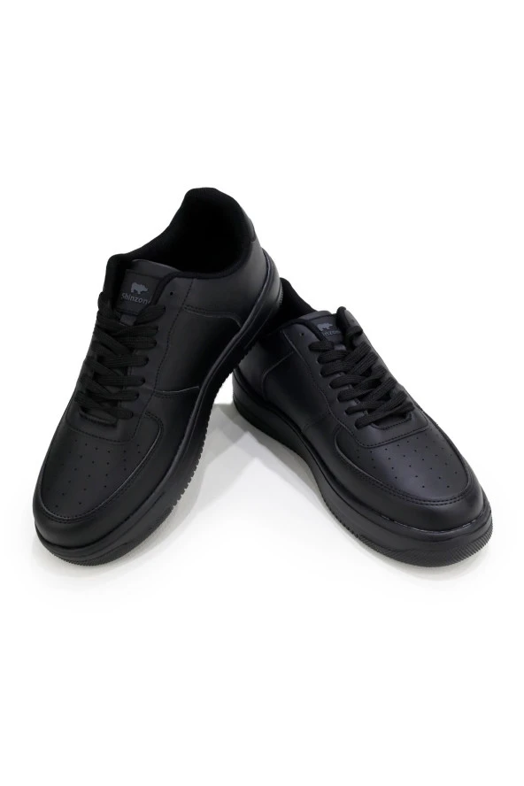 Kadın Günlük Yüksek Tabanlı Siyah Füme Spor Ayakkabı - 4