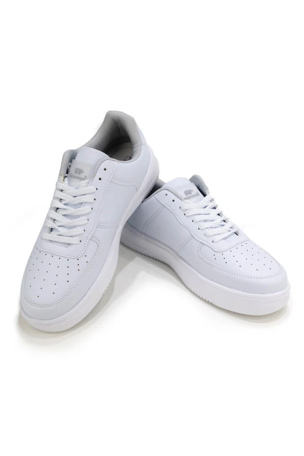 Kadın Günlük Yüksek Tabanlı Beyaz Buz Spor Ayakkabı - 4