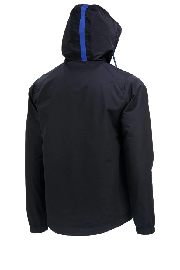 Erkek Suya ve Rüzgara Dayanıklı Siyah Yağmurluk - 3