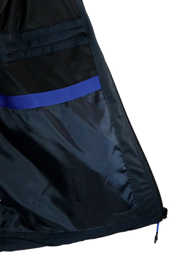 Erkek Suya ve Rüzgara Dayanıklı Lacivert Yağmurluk - 4