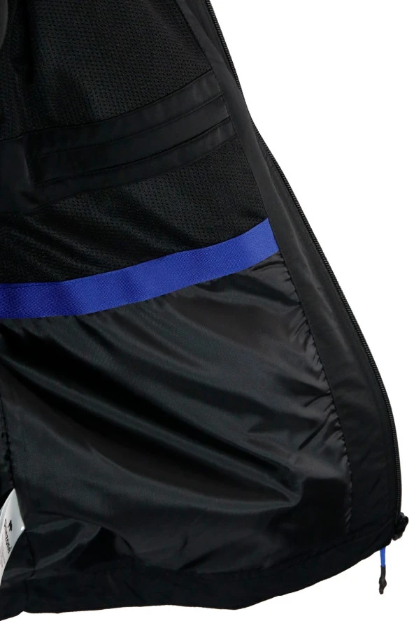 Erkek Suya ve Rüzgara Dayanıklı Siyah Yağmurluk - 4