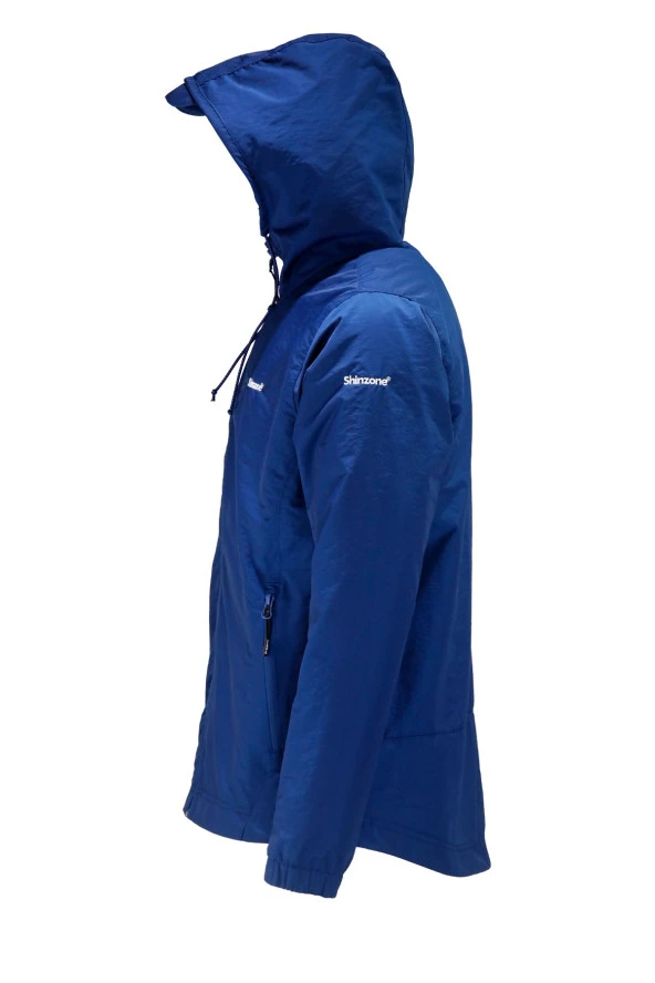 Erkek Suya ve Rüzgara Dayanıklı Mavi Yağmurluk - 2