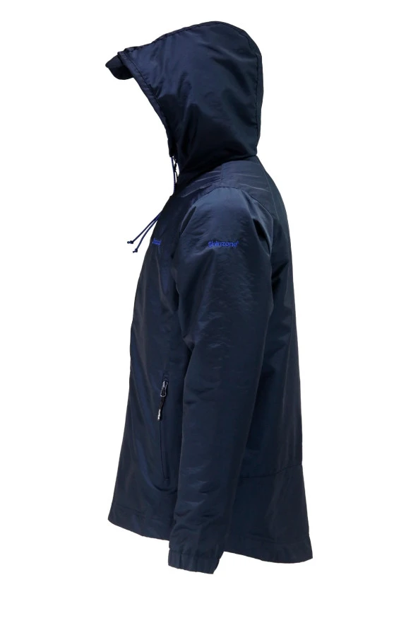 Erkek Suya ve Rüzgara Dayanıklı Lacivert Yağmurluk - 2