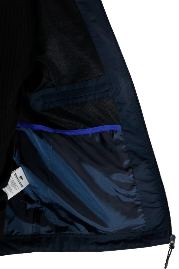 Erkek Suya ve Rüzgara Dayanıklı Lacivert Yağmurluk - 4