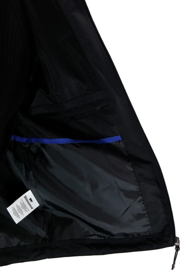 Erkek Suya ve Rüzgara Dayanıklı Siyah Yağmurluk - 4