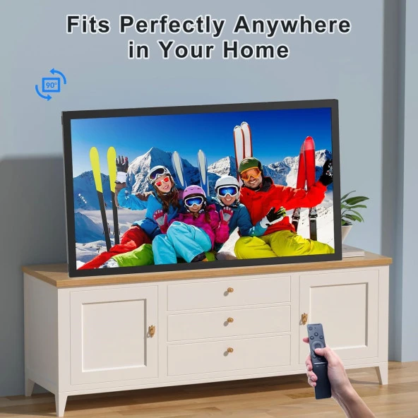 FULLJA Dijital Resim Çerçevesi - 21.5 Inc WiFi 32 GB, 1920x1080 IPS FHD 1080P - 4