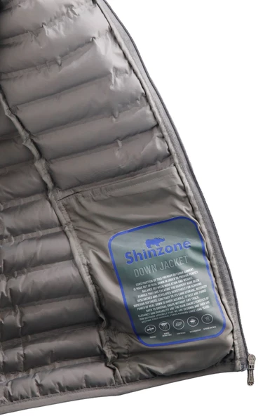 Kadın Şişme Gri Cepli Yelek - 3