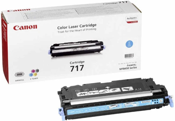 Tonersepeti Canon CRG-717 Mavi Orjinal Toner