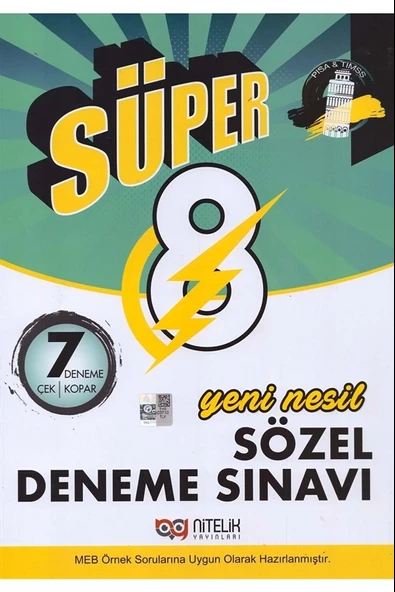 Nitelik 8.sınıf Yeni Nesil Süper Sözel 7 Deneme