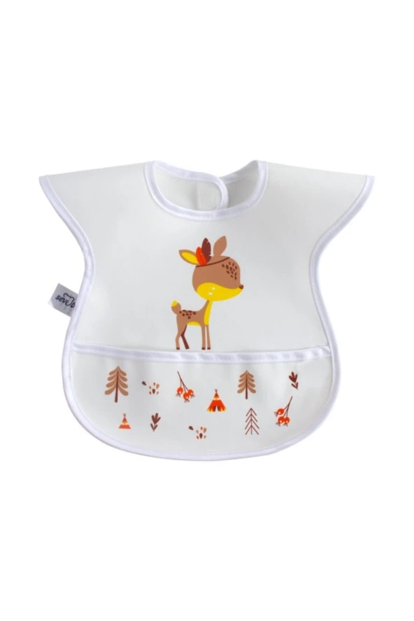 Sevibebe Ceylan Baskılı Cırtlı Muşambalı Önlük - 2